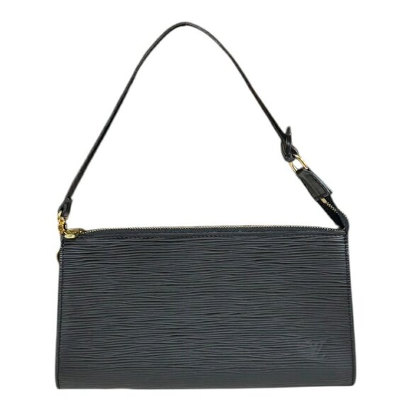 LOUIS VUITTON Black Leather Bag - Picture 1 of 9
